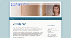 Desktop Screenshot of hautpraxis-katz.de